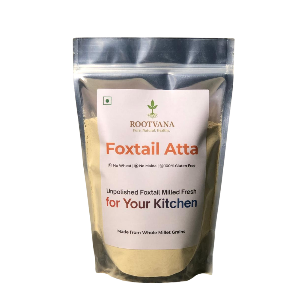 Rootvana Millet Flour Combo Pack of 5 –  Regular (Foxtail, Kodo, Little, Barnyard & Browntop Millet Atta)