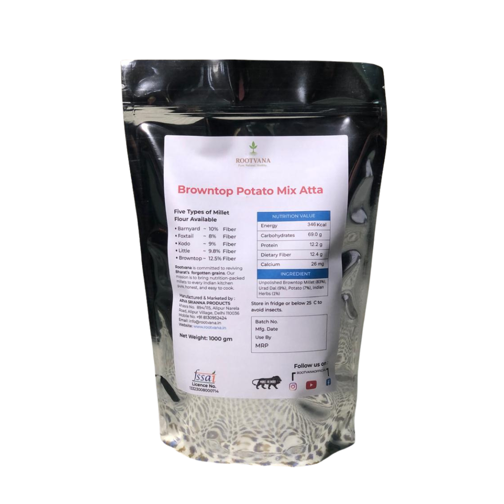 Browntop Millet Atta with Potato Mix - 1 Kg
