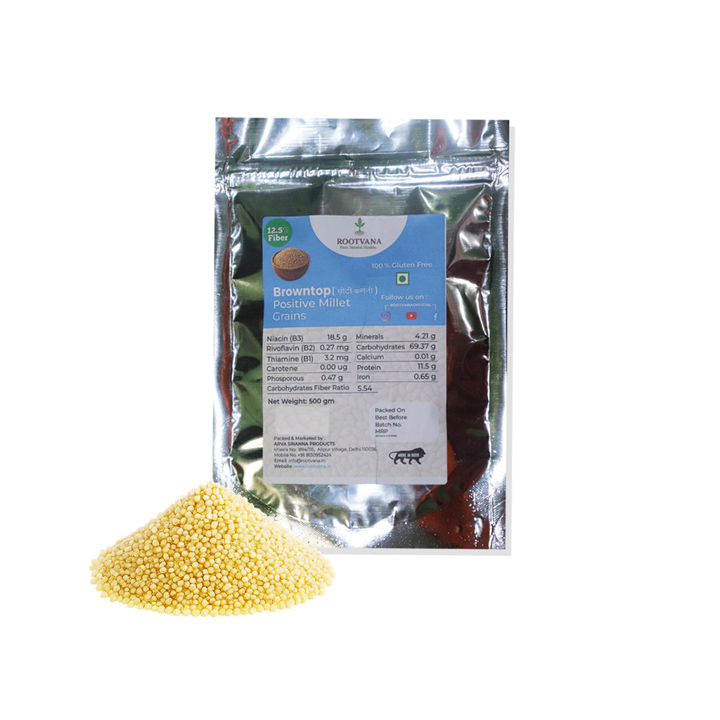 Rootvana Browntop Millet Whole Grains