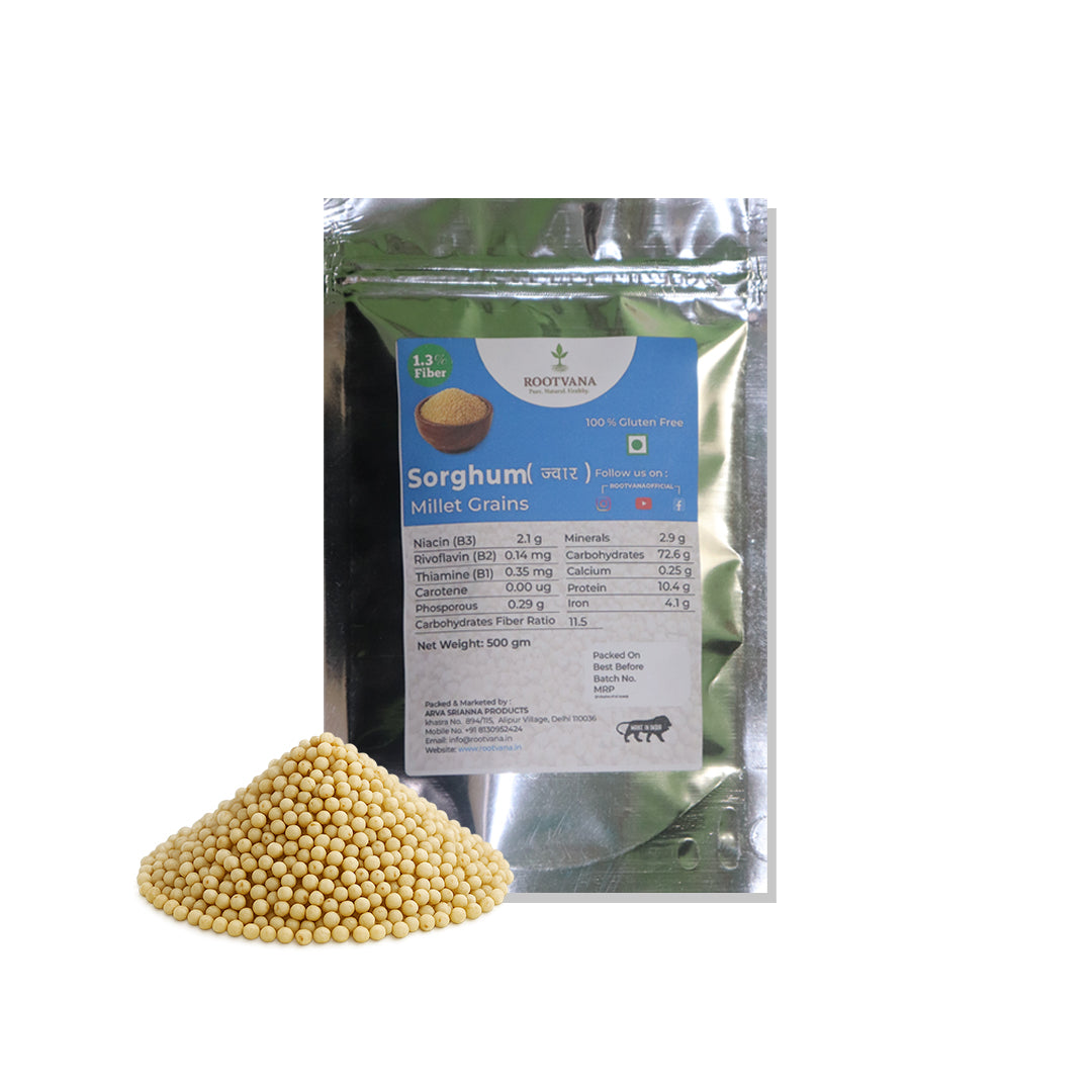 Rootvana Jowar (Sorghum) Whole Grains