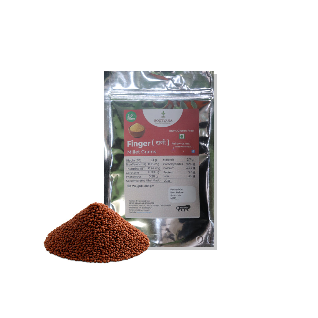 Rootvana Ragi (Finger Millet) Whole Grains