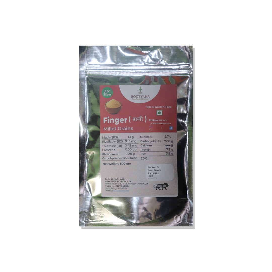 Rootvana Ragi (Finger Millet) Whole Grains