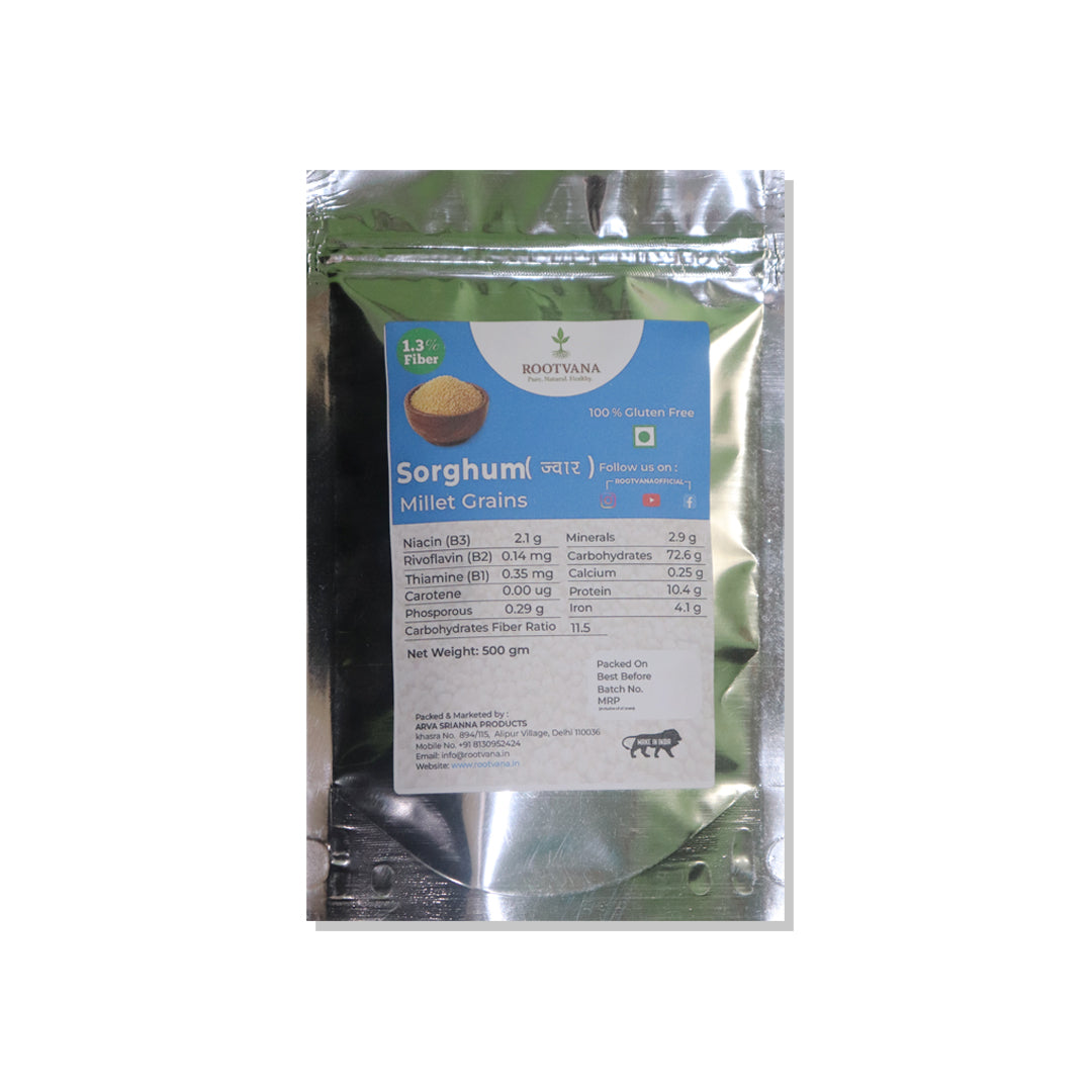 Rootvana Jowar (Sorghum) Whole Grains