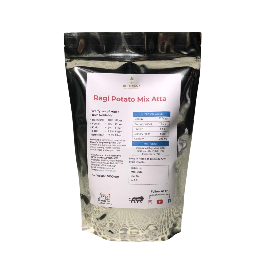 Ragi Millet Atta with Potato Mix - 1 Kg